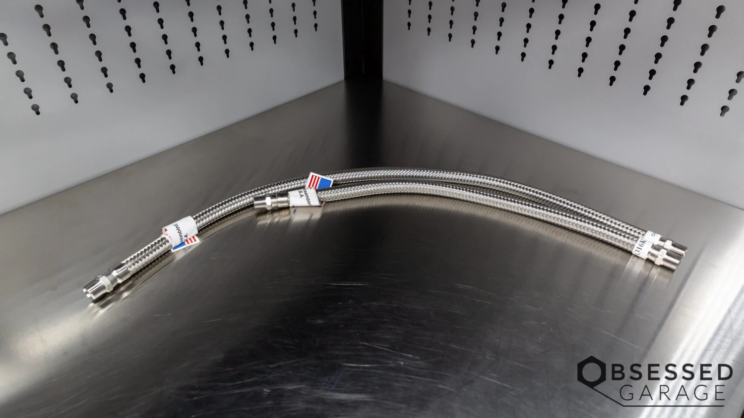 T316 Stainless 1/2" Air Hose 2 T316 Stainless 1/2" Air Hose - Image 2