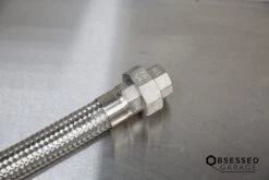 Stainless Steel Inlet Hose For Prevost Piping Kit (3/4" NPT Male To Female)