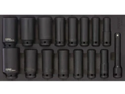 Sonic Foam System - Impact Deep Socket Set 1/2" - 16 Pieces - 1/3 (Small)