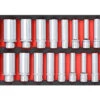 Sonic Foam System - Deep Socket Set 1/2" (SAE) - 20 Pieces - 1/3 (Small)