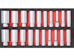 Sonic Foam System - Deep Socket Set 1/2" (SAE) - 20 Pieces - 1/3 (Small)
