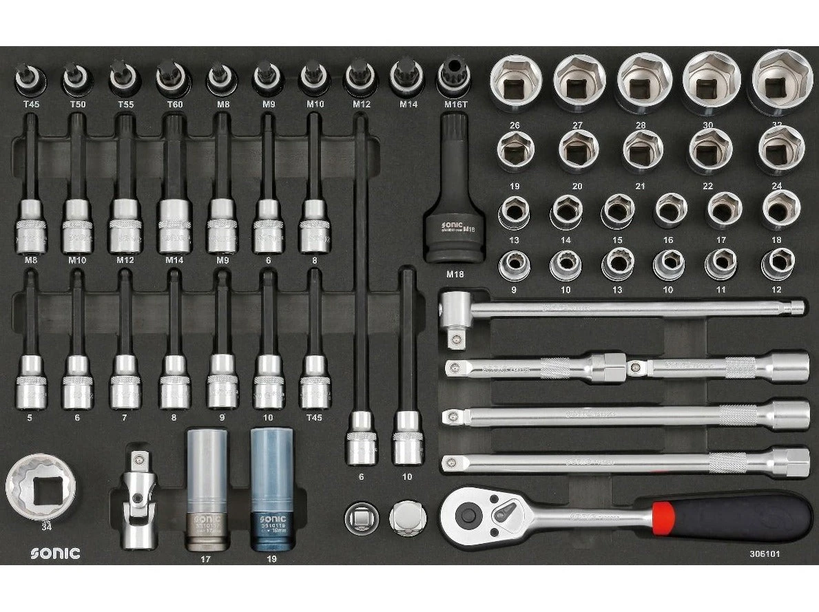 Sonic Foam System - Combo Set 1/2" - 61 Pieces - 26" (Medium) 1 Sonic Foam System - Combo Set 1/2" - 61 Pieces - 26" (Medium)