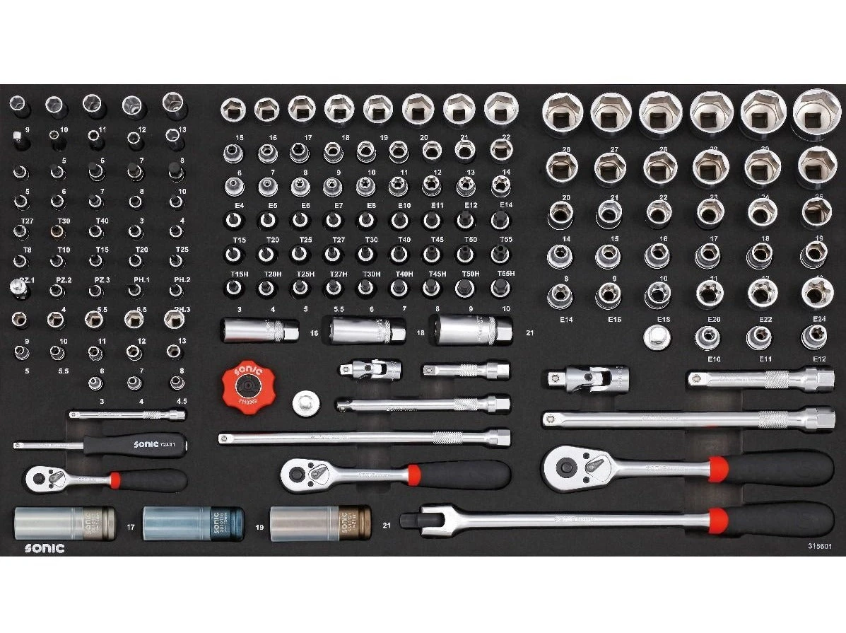 Sonic Foam System - Combo Set 1/4", 3/8", 1/2" - 156 Pieces - 34" (Large) 1 Sonic Foam System - Combo Set 1/4", 3/8", 1/2" - 156 Pieces - 34" (Large)