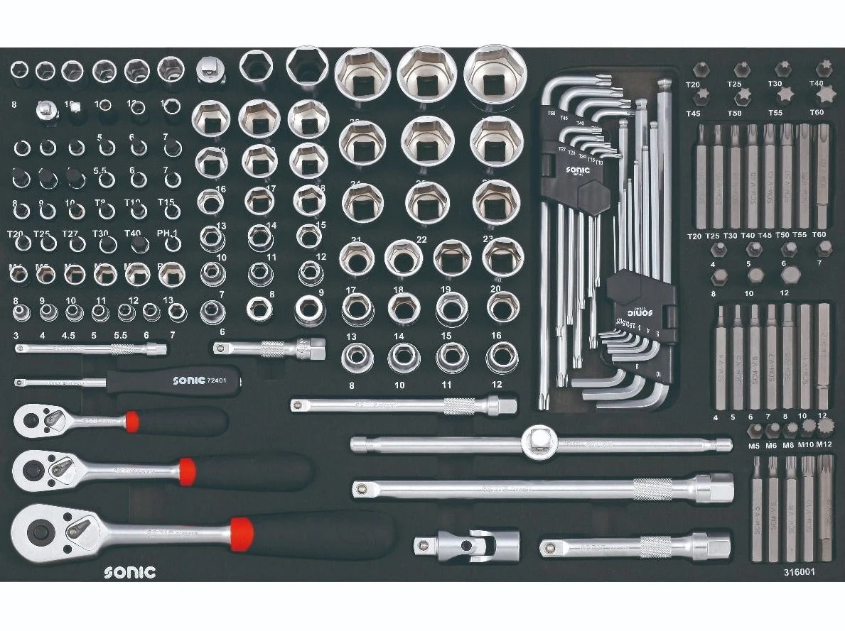 Sonic Foam System - Combo Set 1/4" 3/8" 1/2" - 160 Pieces - 26" (Medium) 1 Sonic Foam System - Combo Set 1/4" 3/8" 1/2" - 160 Pieces - 26" (Medium)