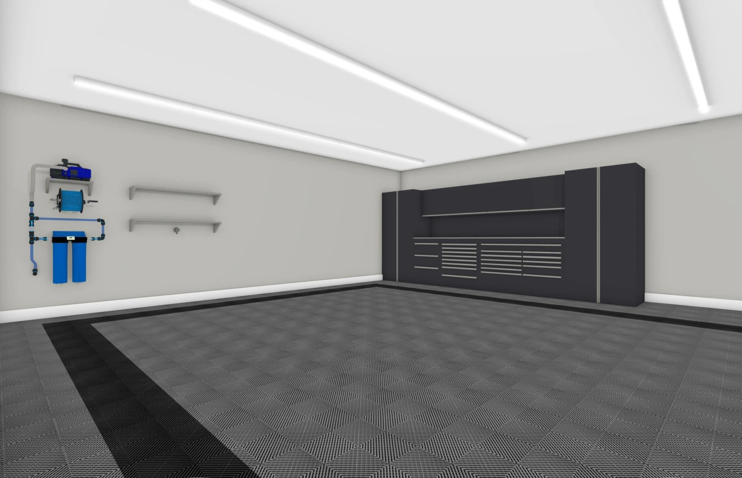 Four Car Swisstrax Flooring Solution 1 Four Car Swisstrax Flooring Solution