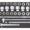Sonic Foam System - Metric Socket, (SAE) Socket Set 3/4" - 32 Pieces - 26" (Medium)