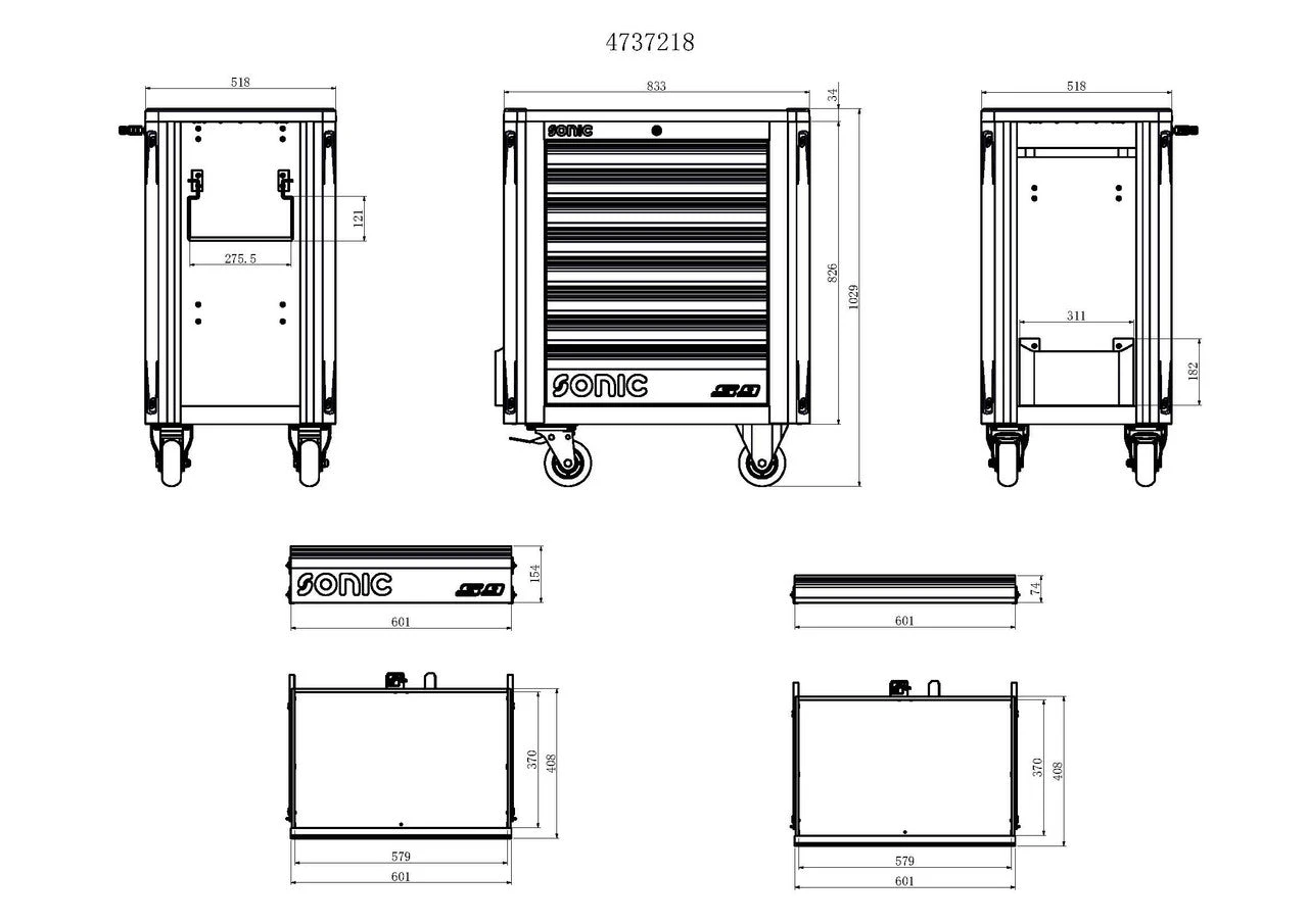 Sonic NEXT S9 TOOLBOX - 8 DRAWERS 6 Sonic NEXT S9 TOOLBOX - 8 DRAWERS - Image 6