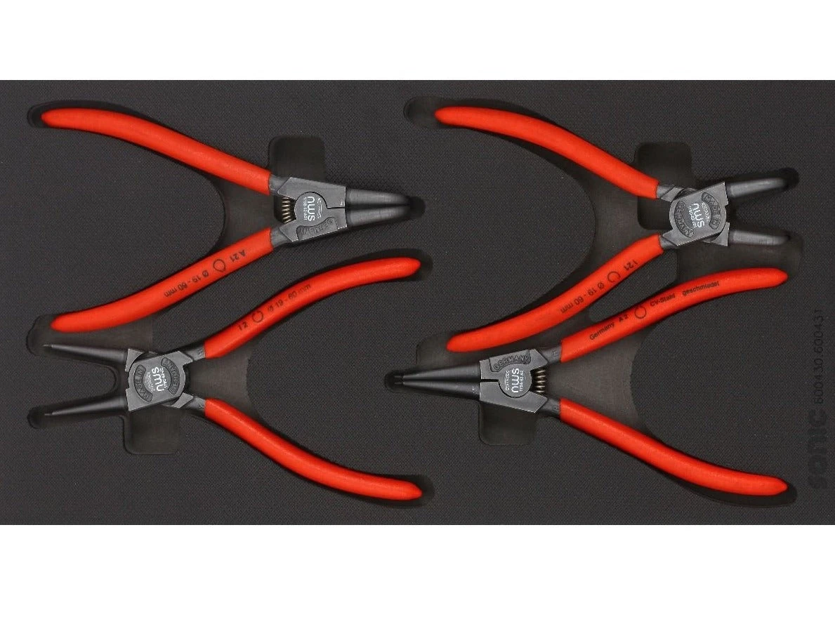Sonic Foam System - Snap Ring Plier Set - 4 Pieces - 1/3 (Small) 1 Sonic Foam System - Snap Ring Plier Set - 4 Pieces - 1/3 (Small)
