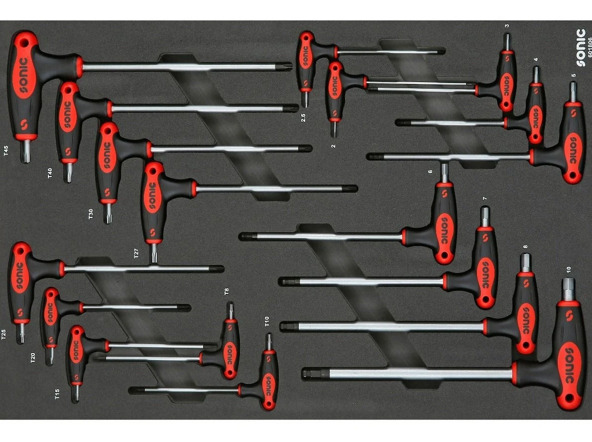 Sonic Foam System - Hex Ball Grip Key Set - 18 Pieces - 26" (Medium) 1 Sonic Foam System - Hex Ball Grip Key Set - 18 Pieces - 26" (Medium)