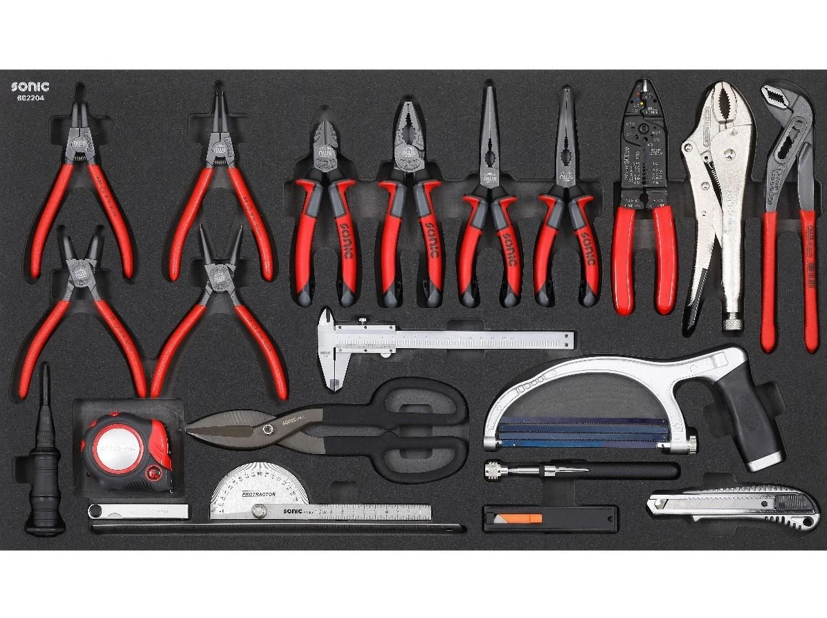 Sonic Foam System - Pliers And Cutting Set - 22 Pieces - 34" (Large) 1 Sonic Foam System - Pliers And Cutting Set - 22 Pieces - 34" (Large)