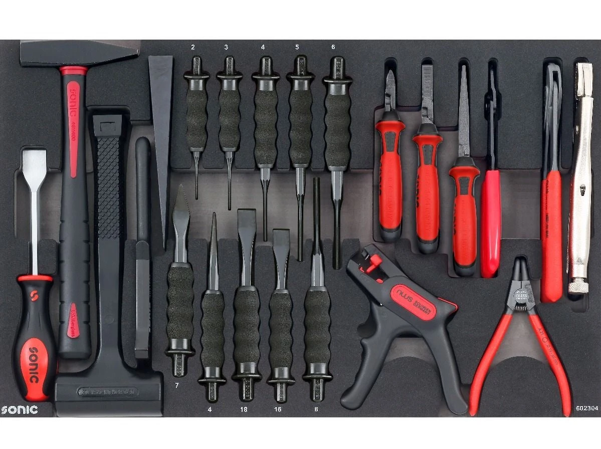 Sonic Foam System - Pliers Set - 23 Pieces - 26" (Medium) 1 Sonic Foam System - Pliers Set - 23 Pieces - 26" (Medium)