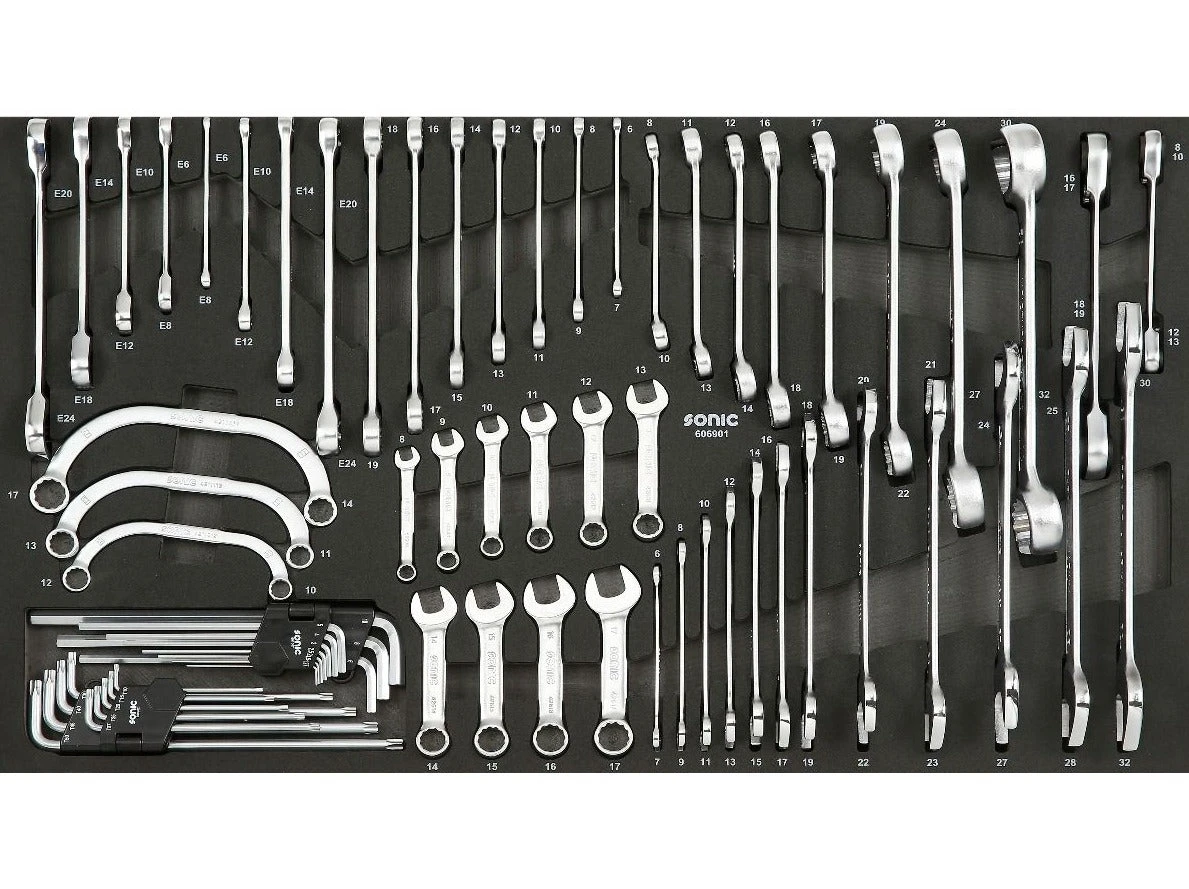 Sonic Foam System - Wrench Set - 69 Pieces - 34" (Large) 1 Sonic Foam System - Wrench Set - 69 Pieces - 34" (Large)