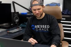 Obsessed Garage Logo Long Sleeve Shirt 23 Obsessed Garage Logo Long Sleeve Shirt -Workshop Tools Shop BasicLongSleeveBlack 2