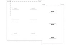 Basic Three Car Garage Lighting Solution -Workshop Tools Shop BasicThreeCarFloorPlan
