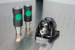 Prevost 3/4" NPT (Female) Inlet Double Wall Manifold - Two NPT (Male) 1/2" Interchange