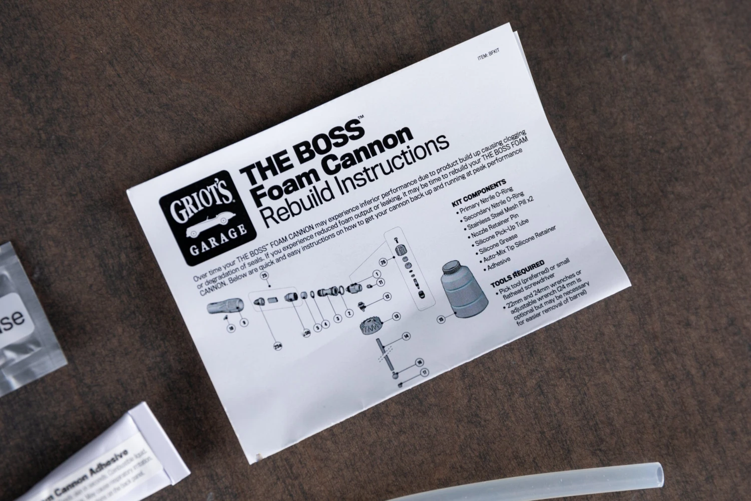 Griot's Garage The Boss Foam Cannon Rebuild Kit 6 Griot's Garage The Boss Foam Cannon Rebuild Kit - Image 6