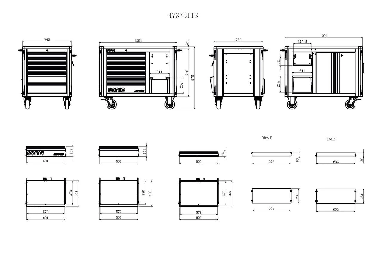 Sonic NEXT S13 TOOLBOX - 13 DRAWERS 2 Sonic NEXT S13 TOOLBOX - 13 DRAWERS - Image 2