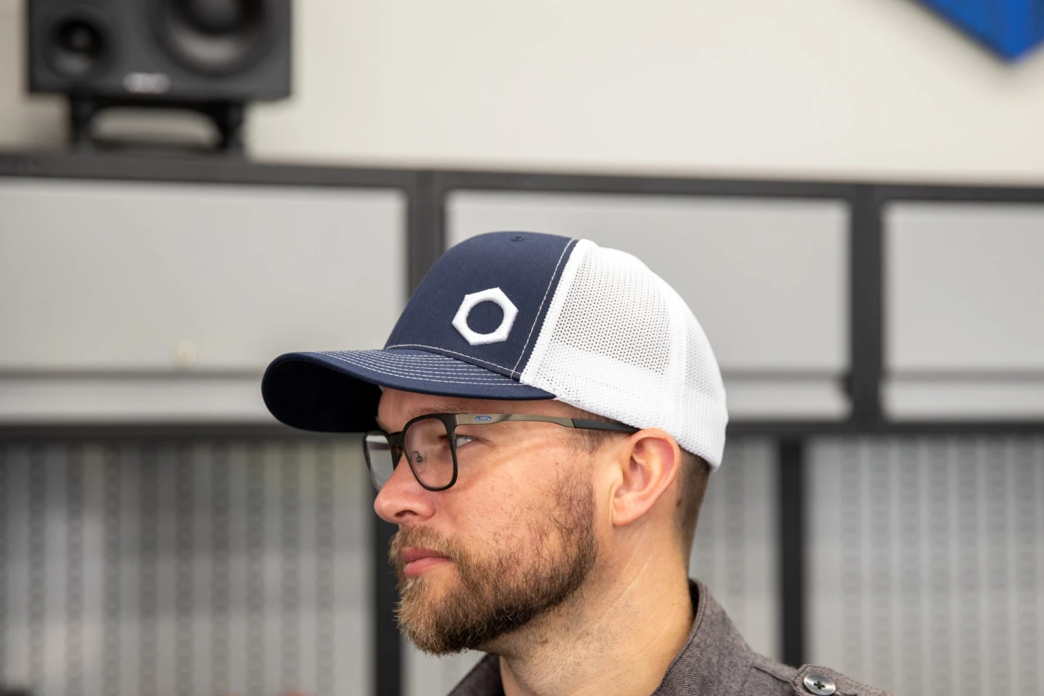 Obsessed Garage Raised Hex Hat - Snap Back 2 Obsessed Garage Raised Hex Hat - Snap Back - Image 2