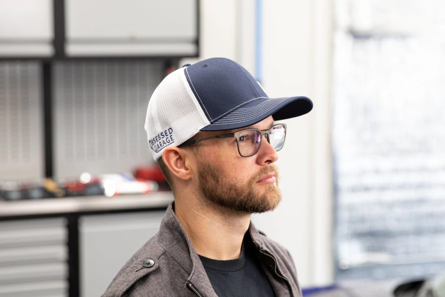 Obsessed Garage Raised Hex Hat - Snap Back 3 Obsessed Garage Raised Hex Hat - Snap Back - Image 3