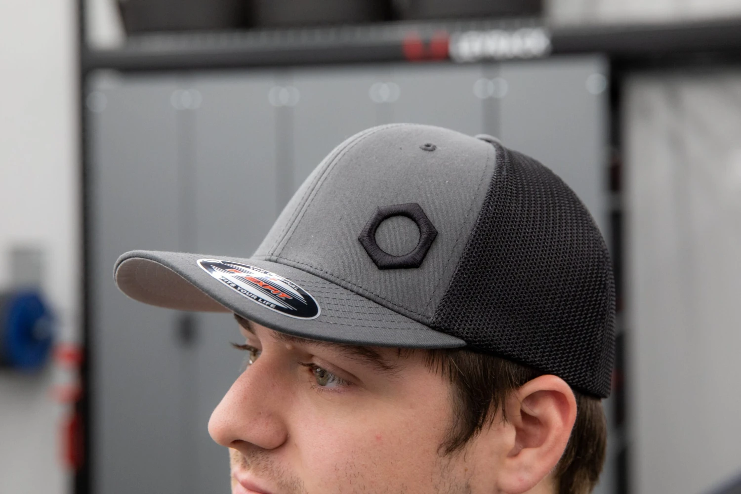 Obsessed Garage Raised Hex Hat - Flexfit 16 Obsessed Garage Raised Hex Hat - Flexfit - Image 16