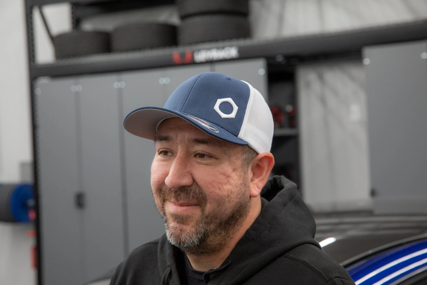 Obsessed Garage Raised Hex Hat - Flexfit 2 Obsessed Garage Raised Hex Hat - Flexfit - Image 2