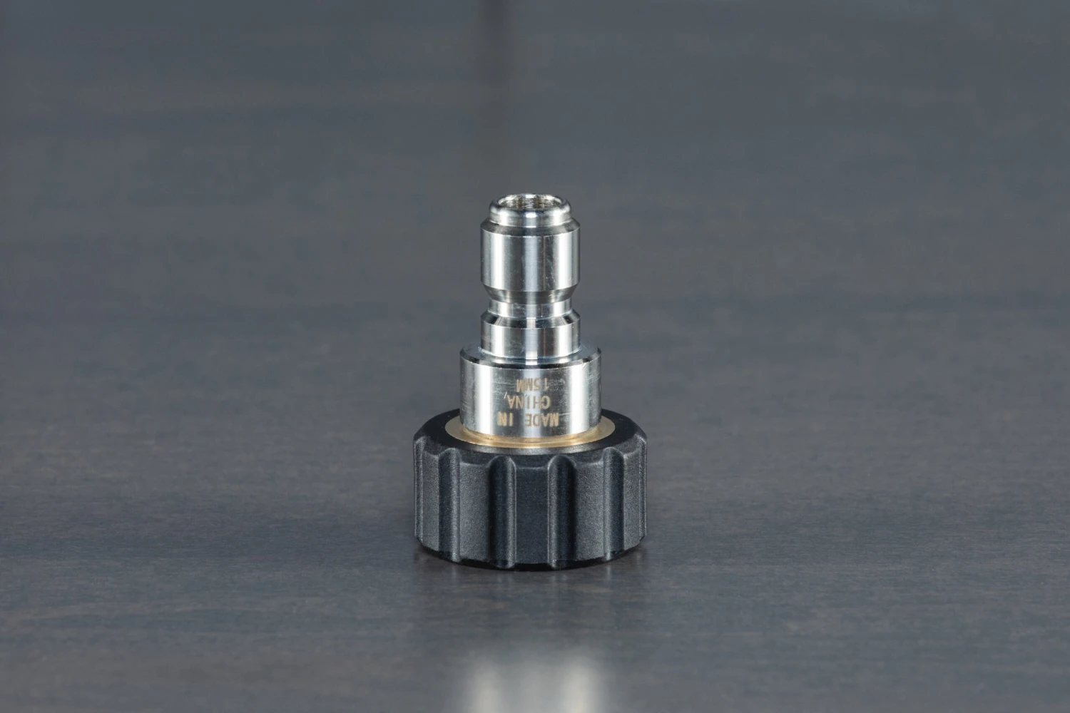 Stainless Steel M22 Female (15mm) To 3/8" QD Plug 1 Stainless Steel M22 Female (15mm) To 3/8" QD Plug