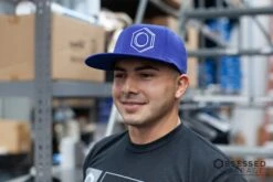 3D Hex Hat In Royal/White