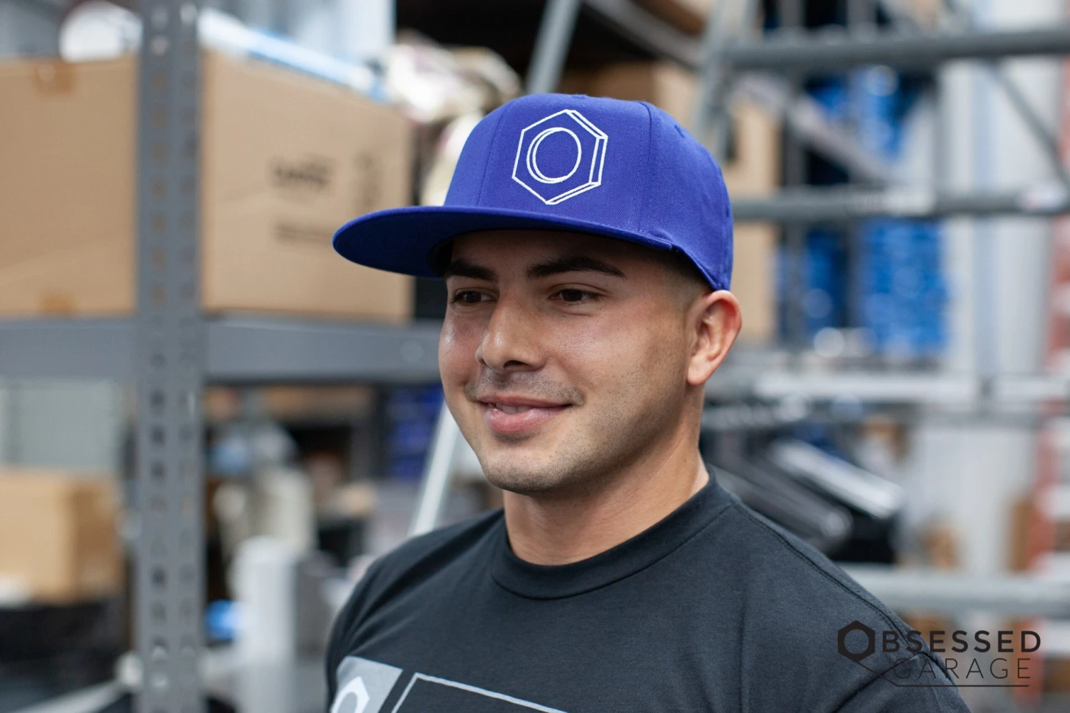 3D Hex Hat In Royal/White 1 3D Hex Hat In Royal/White