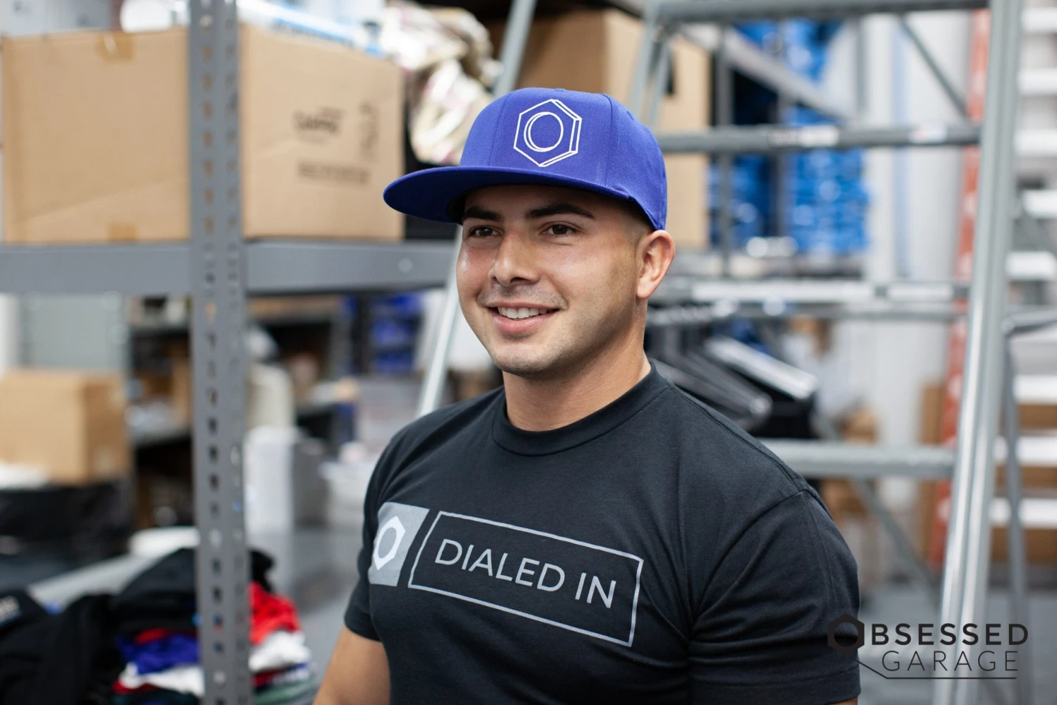 3D Hex Hat In Royal/White 2 3D Hex Hat In Royal/White - Image 2