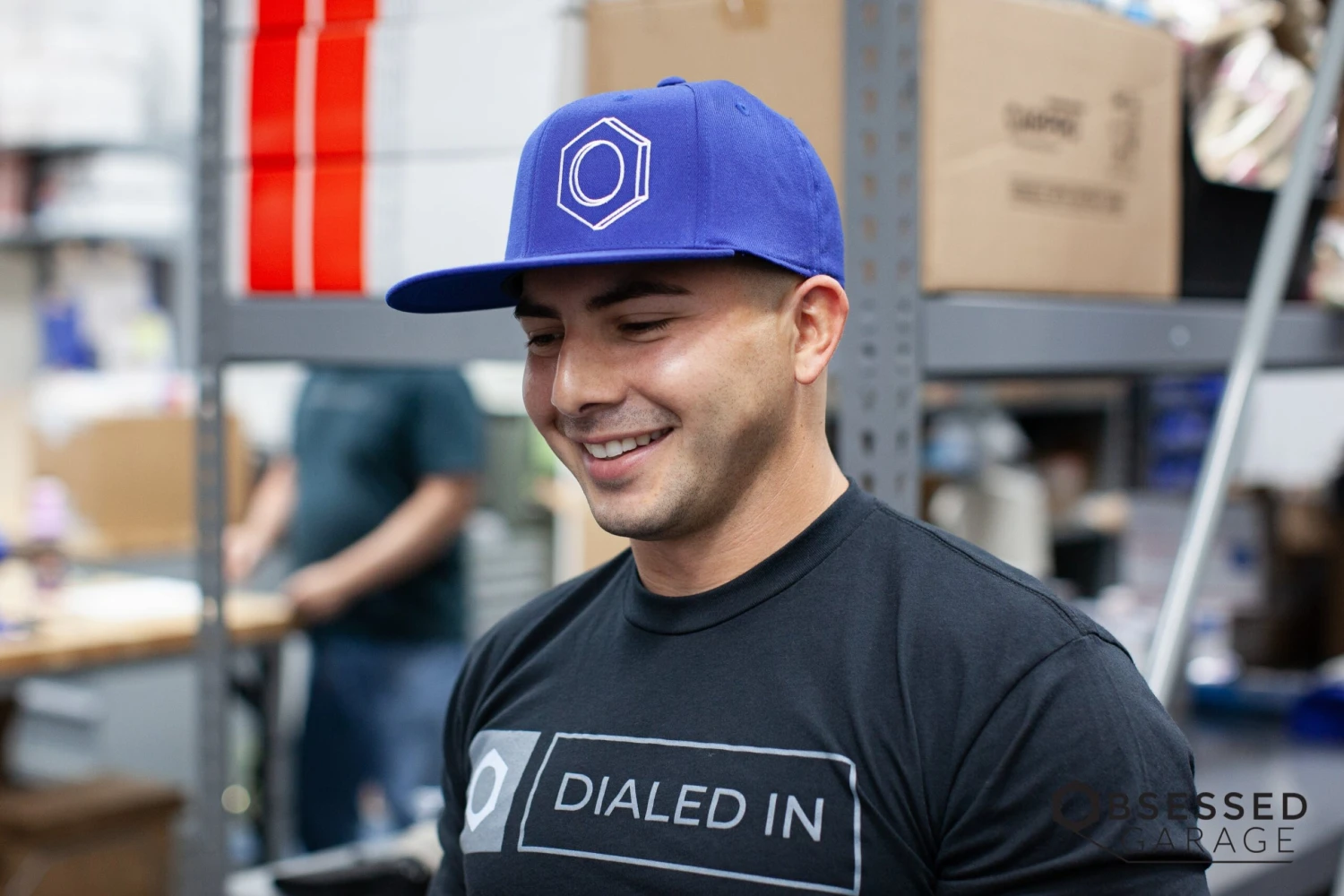 3D Hex Hat In Royal/White 3 3D Hex Hat In Royal/White - Image 3