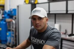 Obsessed Garage Logo Hat -Workshop Tools Shop white hat 1 of 11 48572183782 o